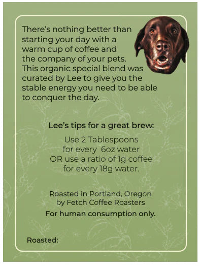 Bo's Dark Roast Organic Whole Bean Coffee | Rich + Smooth