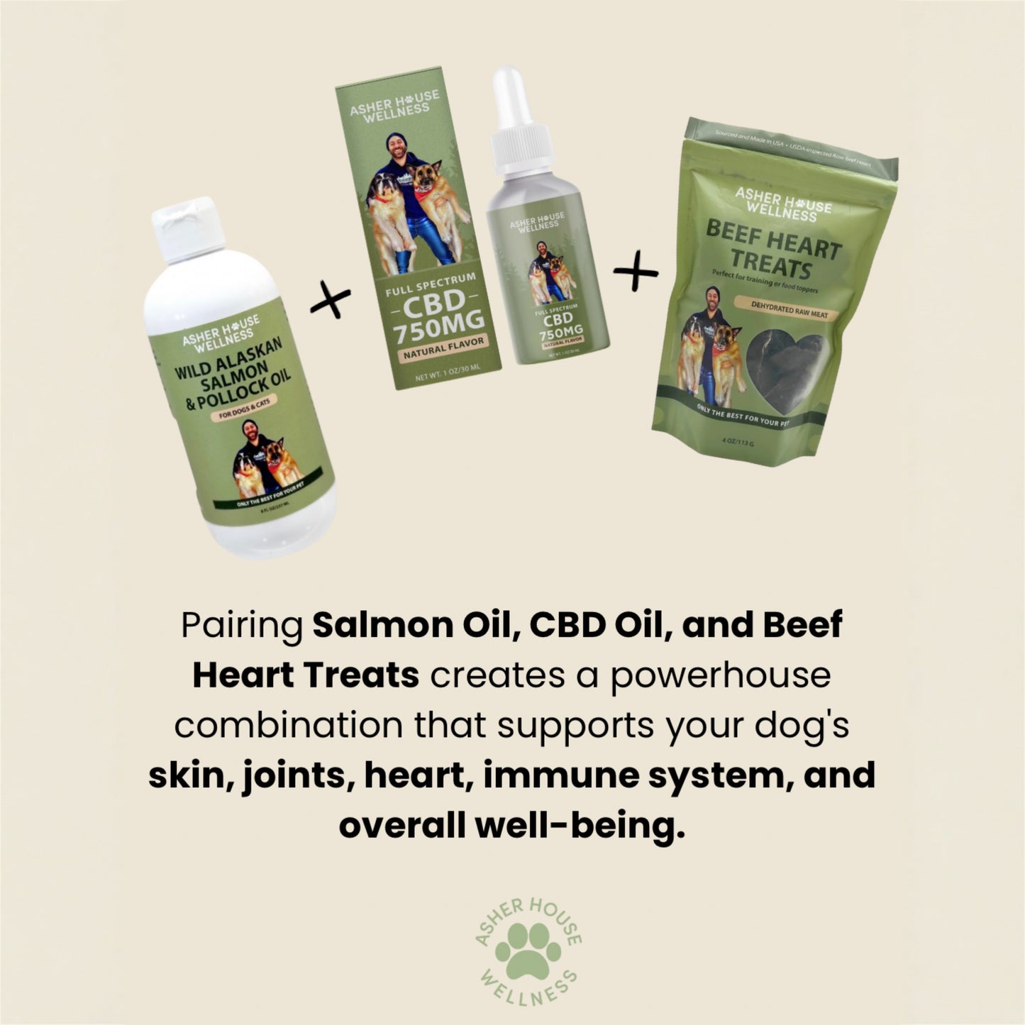 Wild Alaskan Salmon & Pollock Oil | Brain + Heart - for Pets