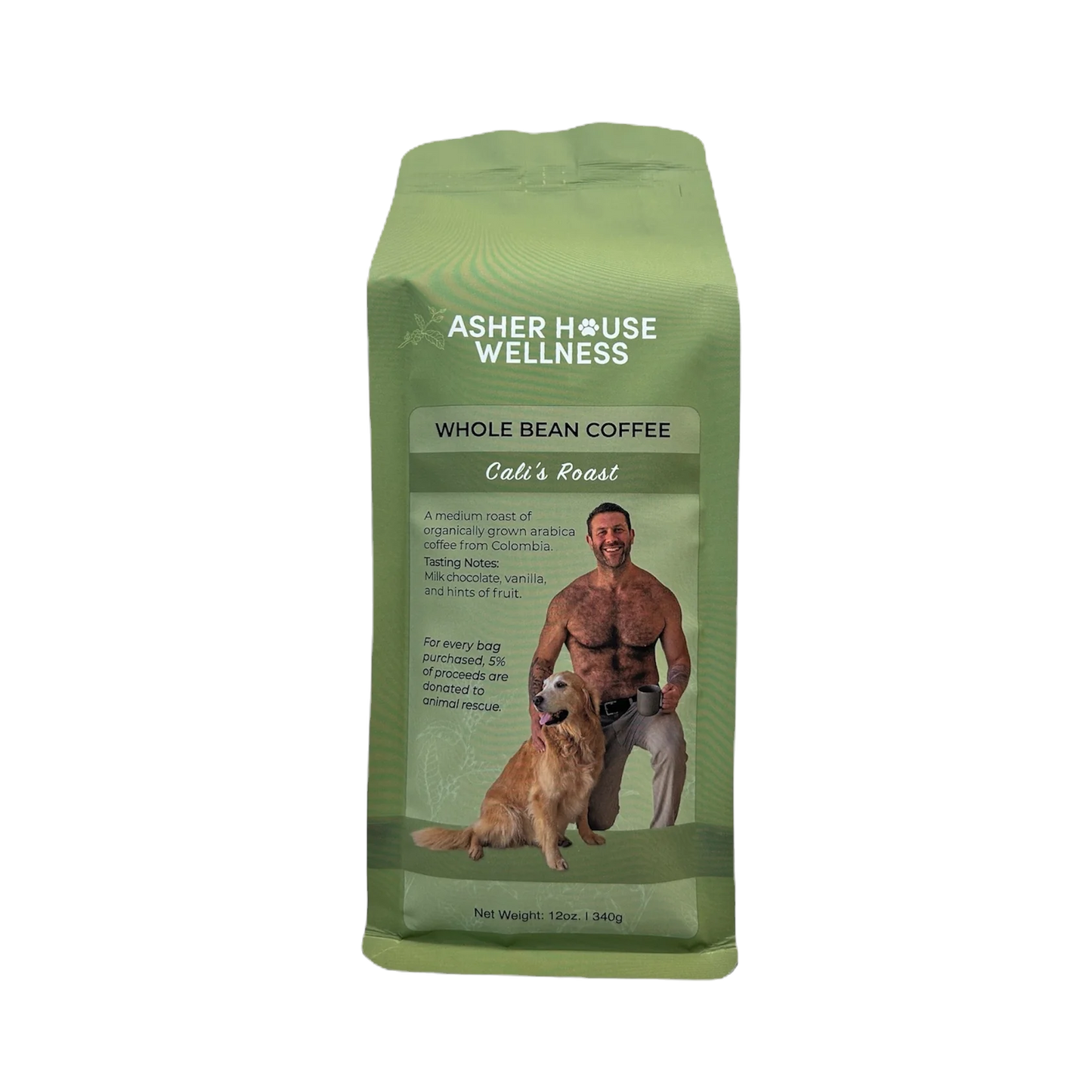 Cali's Medium Roast Organic Whole Bean Coffee | Mild + Balance