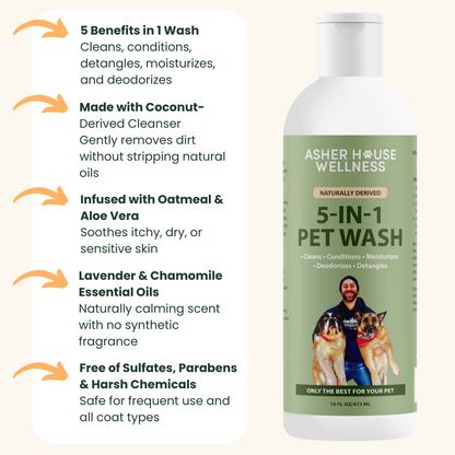 5-in-1 Pet Wash | Clean + Shine