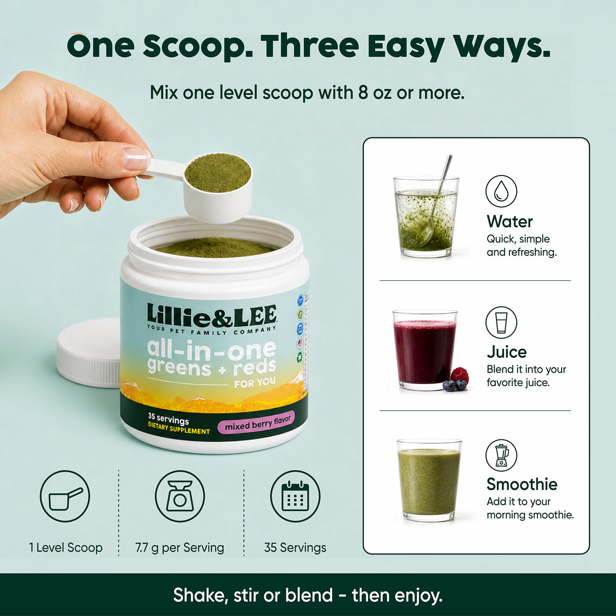 All-in-One Greens + Reds