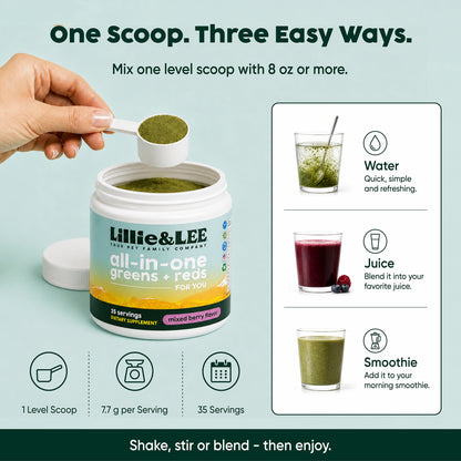 All-in-One Greens + Reds