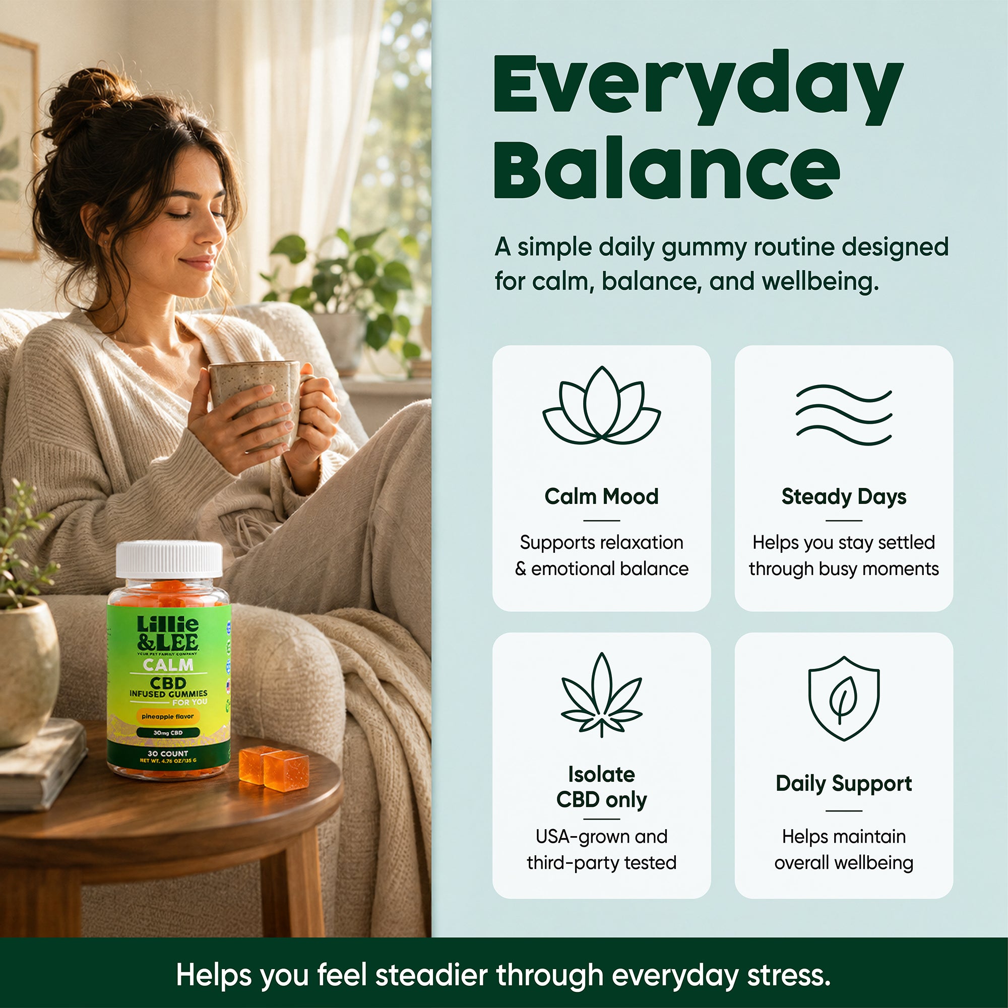 Calm CBD Organic Gummies – Lillie&Lee