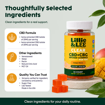 Clear CBG+CBD Gummies