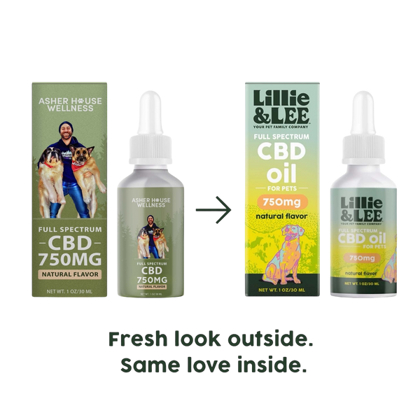 750mg CBD Oil | Calm + Comfort - for Pets – Lillie&Lee