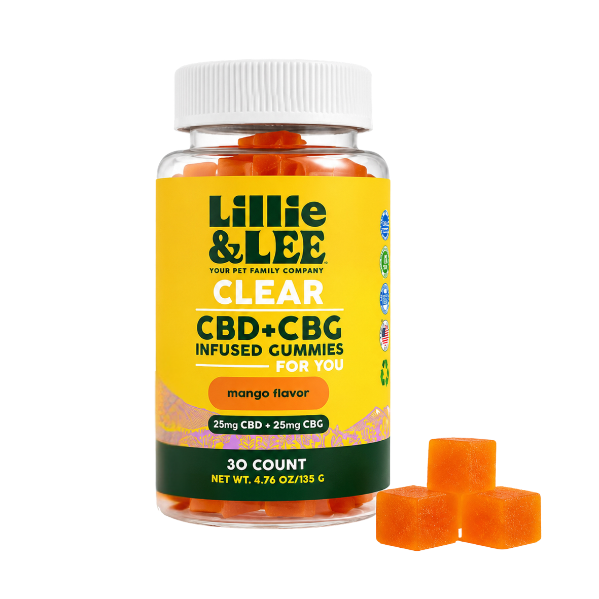 Clear CBG+CBD Gummies