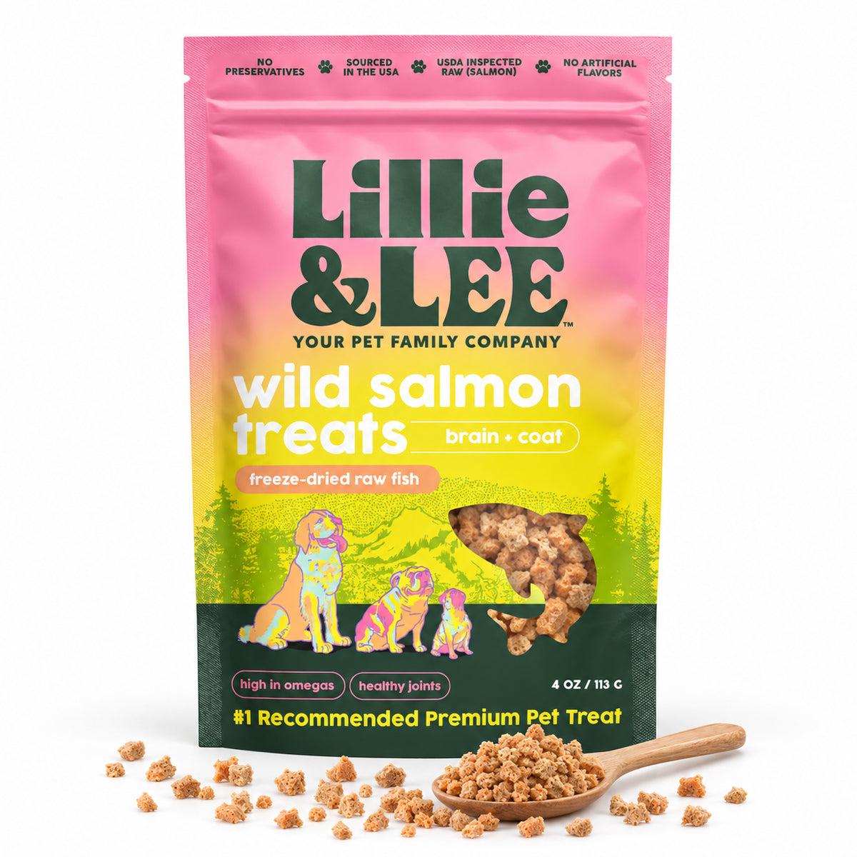 Wild Salmon Food Topper Treats | Brain + Coat