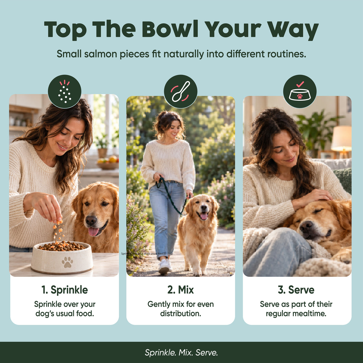 Wild Salmon Food Topper Treats | Brain + Coat