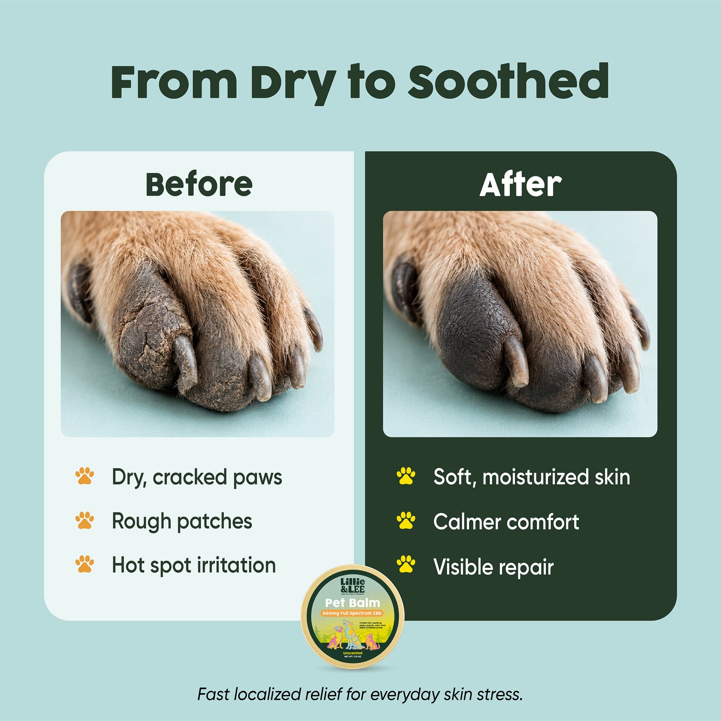 500mg CBD Balm | Relief + Restore - for Pets
