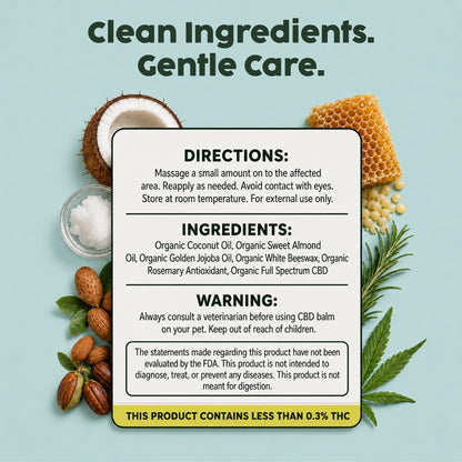500mg CBD Balm | Relief + Restore - for Pets