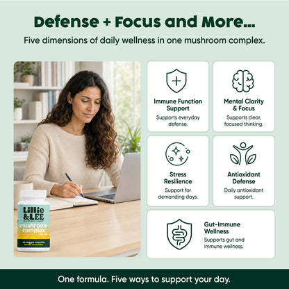 Mushroom Complex Supplement | Defense + Focus