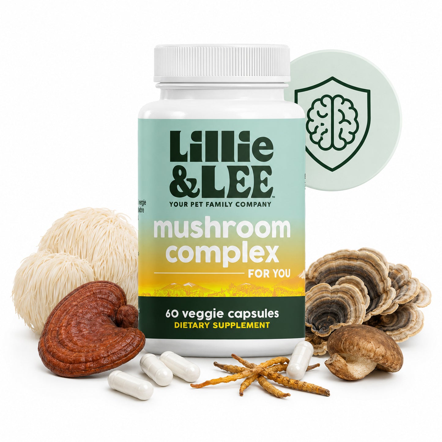 Mushroom Complex Supplement | Defense + Focus